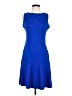 En Focus Studio 100% Polyester Blue Casual Dress Size 4 - photo 1