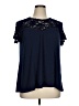 Torrid Blue Short Sleeve Blouse Size 1X Plus (1) - photo 1
