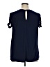Torrid Blue Short Sleeve Blouse Size 1X Plus (1) - photo 2