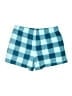 Eddie Bauer 100% Polyester Checkered-gingham Teal Board Shorts Size XL - photo 2