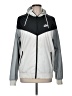 Nike 100% Polyester Color Block Gray Windbreaker Size M - photo 1