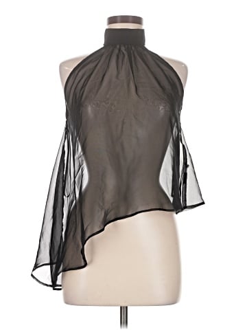 Charcoal Sleeveless Blouse (view 1)