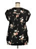 Daniel Rainn 100% Polyester Floral Black Short Sleeve Blouse Size XXL - photo 2