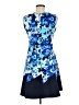 En Focus Studio Floral Blue Cocktail Dress Size 6 - photo 2