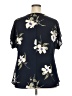 Beacon 100% Polyester Blue Short Sleeve Blouse Size XXL - photo 2