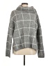 Lumiere Plaid Gray Turtleneck Sweater Size M - photo 1