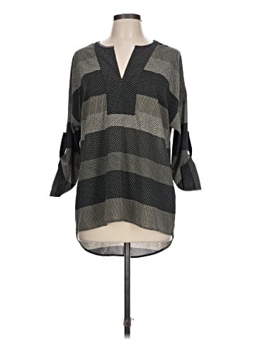 Joan Vass 3/4 Sleeve Blouse (view 1)