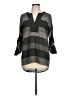 Joan Vass Gray 3/4 Sleeve Blouse Size L - photo 1