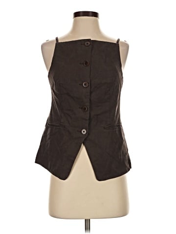 Madewell Square-Neck Vest in Drapey Twill (view 1)