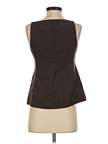 Madewell Square-Neck Vest in Drapey Twill (view 2)