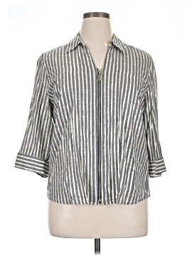 Anne Klein 3/4 Sleeve Button Down Shirt