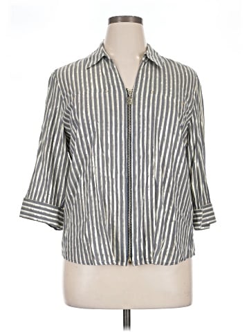 Anne Klein 3/4 Sleeve Button-Down Shirt (view 1)