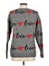Cupcakes & Cashmere Hearts Gray Pullover Sweater Size M - photo 2