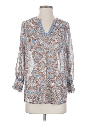 Democracy 3/4 Sleeve Blouse (view 1)