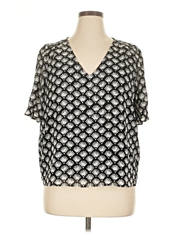 J.Crew Factory Store Short Sleeve Blouse (view 1)