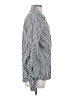 Greyson Stripes Silver Long Sleeve Blouse Size S - photo 4