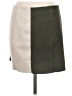 Abbeline Color Block Tan Casual Skirt Size 8 - photo 2