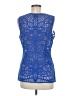 Laundry by Shelli Segal Blue Sleeveless Blouse Size M - photo 2