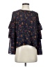 Madewell 100% Polyester Blue 3/4 Sleeve Blouse Size S - photo 1
