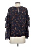 Madewell 100% Polyester Blue 3/4 Sleeve Blouse Size S - photo 2