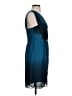 Max and Cleo 100% Polyester Teal Cocktail Dress Size 4 - photo 4