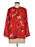 Collective Concepts 100% Polyester Floral Red 3/4 Sleeve Blouse Size L - photo 1