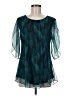 SeSe Code Teal 3/4 Sleeve Blouse Size M - photo 1