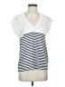 FRAME 100% Cotton White Short Sleeve Top Size S - photo 1