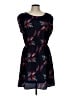 Gap Outlet 100% Polyester Print Black Casual Dress Size L - photo 1