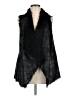 Mo-Ka 100% Polyester Black Faux Fur Vest Size M - photo 1