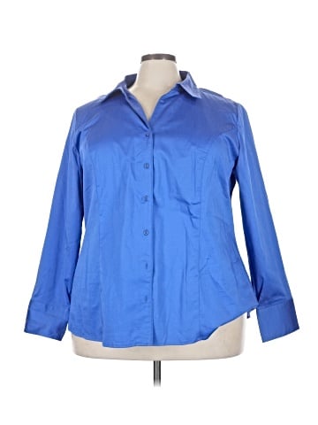 Lane Bryant 3/4 Sleeve Button-Down Shirt (view 1)