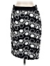 Ann Taylor 100% Polyester Floral Black Formal Skirt Size 8 - photo 2