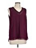 Daniel Rainn 100% Polyester Burgundy Sleeveless Blouse Size L - photo 1