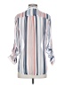 Kut from the Kloth Stripes White Blue 3/4 Sleeve Button-Down Shirt Size XS - photo 2