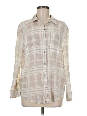 Soft Joie Long Sleeve Button-Down Shirt (view 1)