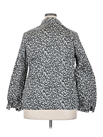 Lauren by Ralph Lauren 3/4 Sleeve Button-Down Shirt (view 2)