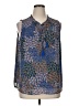 Daniel Rainn 100% Polyester Blue Sleeveless Blouse Size XL - photo 1
