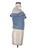 Lulus Blue Gray Sleeveless Blouse Size S - photo 4
