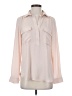 Ann Taylor 100% Polyester Pink Long Sleeve Blouse Size S - photo 1