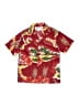 Assorted Brands Tropical Red Short Sleeve Button-Down Shirt Size 8 - photo 1