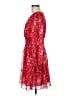 Max Studio 100% Polyester Paisley Red Cocktail Dress Size M - photo 5