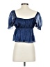 Thirty/Thirty 100% Polyester Blue Short Sleeve Blouse Size S - photo 2
