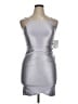 Assorted Brands Metallic Silver Cocktail Dress Size 16 - photo 1