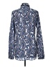 Banana Republic 100% Polyester Paisley Blue Long Sleeve Blouse Size M (tall) - photo 2