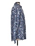 Banana Republic 100% Polyester Paisley Blue Long Sleeve Blouse Size M (tall) - photo 4