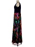 Xscape 100% Polyester Floral Black Blue Cocktail Dress Size 8 - photo 5