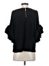 Cals 100% Polyester Black 3/4 Sleeve Top Size S - photo 2