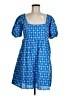 Rhode 100% Cotton Argyle Blue Casual Dress Size M - photo 1