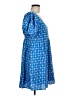 Rhode 100% Cotton Argyle Blue Casual Dress Size M - photo 4