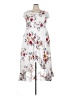 Rosegal 100% Polyester Floral White Casual Dress Size 4X - photo 1